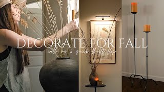 Decorate for FALL with me and Flip a Thrifted Item  Quick and Easy [upl. by Ogirdor]