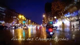 🚲 Daily Obs N°24 🎥  Rouler sous la pluie de nuit et par temps froid 🌧️☔️🌆🗼 271117 [upl. by Atileda]