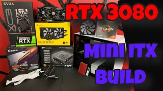 Fitting a RTX 3080 into a Mini ITX buildRyzenRTX3080 [upl. by Sobmalarah]