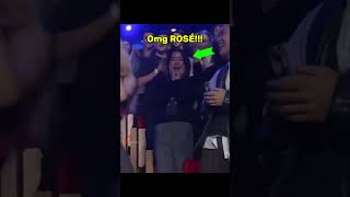 Fans reactions when Rosé approached🤣🤣 blackpink [upl. by Thurmond806]