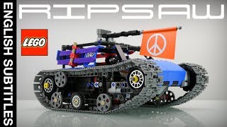 Fast LEGO Technic RIPSAW Tank RC FPV with BUWIZZ [upl. by Aynodal]