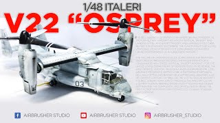 V22 Osprey  148 ITALERI SCALE MODEL [upl. by Pompei419]