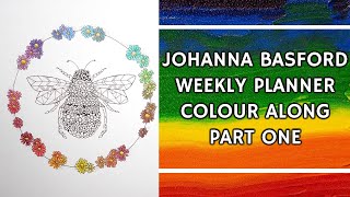 Johanna Basford 2024 Weekly Planner  Worlds of Wonder  Bee Part 1 [upl. by Haugen]