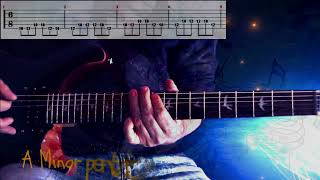 5 position of the Pentatonic scale inverted 3note patterns [upl. by Anahcra]