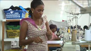 In Liberia crafting school uniforms  and social consciousness [upl. by Dottie]