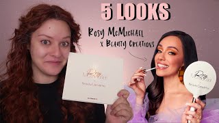 Rosy McMichael x Beauty Creations Colection Reseña Tutorial  Pamela Segura [upl. by Elwira]