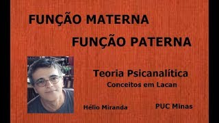 Função Materna e Função Paterna  Teoria Psicanalítica  Conceitos em Lacan [upl. by Pollyanna]