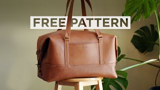 MAKING A HANDMADE LEATHER DUFFEL BAG [upl. by Audrey]