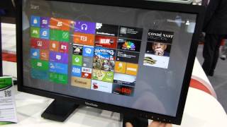 ViewSonic TD2220 Touch Display im Hands On DE [upl. by Eisyak505]