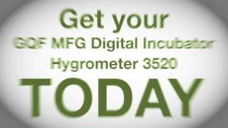 GQF MFG Digital Incubator Hygrometer 3520 [upl. by Yasu253]