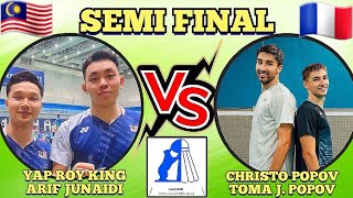 SF🇲🇾YAP ROY KINGARIF JUNAIDI 🆚️ 🇨🇵CHRISTO POPOVTOMA JUNIOR POPOV🔥‼️spainmaster2024 [upl. by Aimahs492]