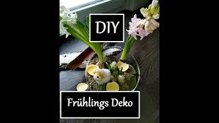 DIY Frühlings Deko Eierschalen Kerzen Blumengesteck für Ostern [upl. by Esenej690]