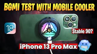 🔥iPhone 13 Pro Max Bgmi Smooth  90 Fps test with Gaming Mobile Cooler  Stable performance [upl. by Acinaj]