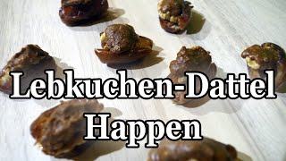 Vegan  Rohkost Lebkuchen Dattel Happen  die perfekte Nascherei zur Weihnachtszeit Plätzchen [upl. by Nylecsoj]