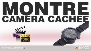 MONTRE FASHION AVEC CAMERA ESPION HD 1080P WATERPROOF VISION NOCTURNE SECUTECFR [upl. by Lingwood665]