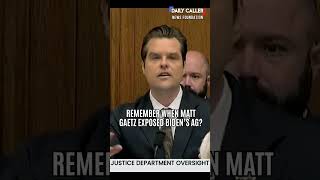 FLASHBACK Matt Gaetz EXPOSES Merrick Garland [upl. by Anahsed]