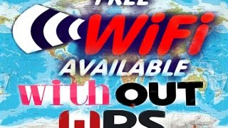 Free WiFi anywhere without wps Free password [upl. by Bywaters]