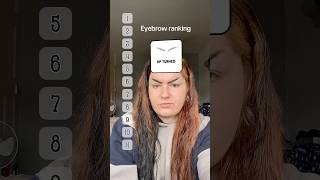 What kind of eyebrows do you have tiktokfilters ranking eyebrows foryou shorts [upl. by Neyu]