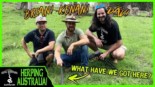 YOU WONT BELIEVE THE SNAKES WE FOUND IN AUSTRALIA Kamp Kenan and Brian Kusko collab [upl. by Hellman825]