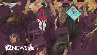 ASU holds undergraduate commencement at Mountain America Stadium [upl. by Atnuahs275]