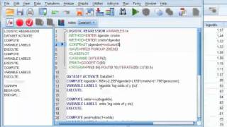 Part 4 logistic regression with spsspaswmp4 [upl. by Kiersten]