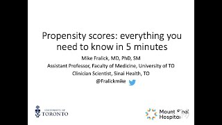 Propensity scores Everything you need to know in 5min [upl. by Leahcimauhsoj]