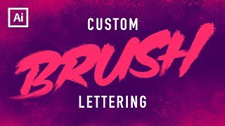 Dry Brush Text Tutorial Illustrator [upl. by Assin]