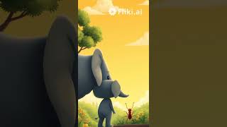 Elephant and Ant Story for kids 🐜 animation kuttistories cartoon childrenssong kids [upl. by Rodoeht]