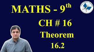 Maths Class 9 Chapter 16 Theorem 2 [upl. by Netsirhk]