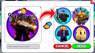 ☠️TRADE NEW GODLY FOR W TRADE😱 in Skibidi Tower Defense New Update [upl. by Nnylirret372]