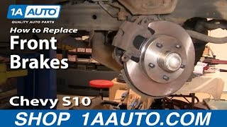 How to Replace Front Brakes 9403 Chevy S10 Pickup Part 2 [upl. by Sema]