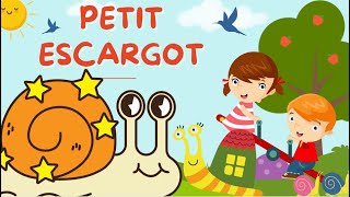 ✨PETIT ESCARGOT  paroles  ✅ dessin anime enfant bébé maternelle 🎈 [upl. by Atiekram]