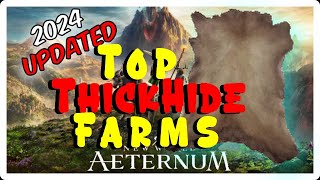 Where to farm thick hide FAST in New World Aeternum 2024 [upl. by Navac87]