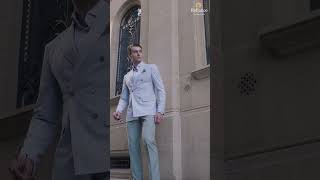 TheSuitingDiaries  Iceblue Jacket with Moutaingreen Trousers  Only Vimal [upl. by Acinomad]