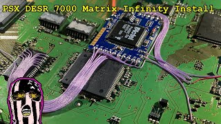 PSX DESR7000 Hardmod guide Matrix Install Modchip installation  Romeo Mod [upl. by Channing]