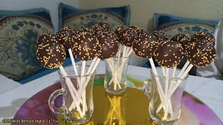 cake pop au chocolat البوبس كيك بالشكلاطة 🍫😋💗 [upl. by Aticnemrac]