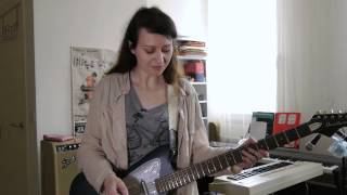 Lilies on Mars  Marina demos Danelectro baritone guitar [upl. by Todd]