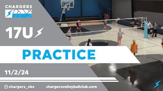 Chargers 17U Saturday Practice 11224 [upl. by Dasha894]