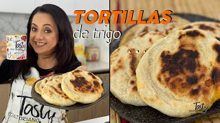 Tortillas de Trigo  Tortillas de tiesto  como curar un tiesto de barro [upl. by Akzseinga]