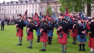 Army Cadet Force Pipe Band Kilt Run Perth Perthshire Scotland Saturday June 2nd 2012 [upl. by Selfridge]