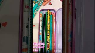 filling my hellokitty pencil box✨️💕pinkshortsstationary pencilboxcuteytshortsasmr asmrshorts [upl. by Terriss]