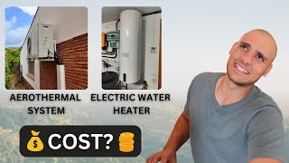 Installing an Aerothermal system Heat Pump  electric water heater in Spain – COST amp CONSUMPTION [upl. by Petra]