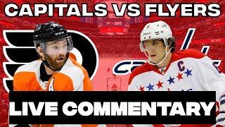 Philadelphia Flyers Vs Washington Capitals LIVE COMMENTARY  202425 NHL Season [upl. by Connel]