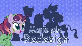 Mane 6 redesigns MLP Speedpaint [upl. by Nolan]