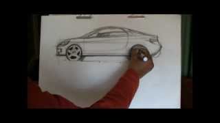 How to Draw Cars  Sports Car Sketch [upl. by Ramsay]