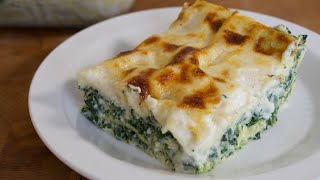 Lasagna di magro con Ricotta e Spinaci [upl. by Akeemat]