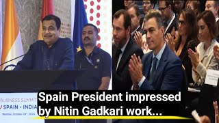 Nitin Gadkari Inaugurated the IndiaSpain Business Summit in Mumbai with Spains President [upl. by Cyrillus]