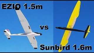 Hobbyking  EZIO 1500EP 15m VS Hobbyking  Sunbird 16m [upl. by Llener]