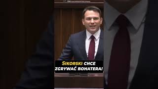 Sikorski chce zgrywać bohatera Sławomir Mentzen szorts [upl. by Snah4]