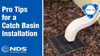 How to Install a Catch Basin  NDS Yard Drainage Systems [upl. by Milurd48]